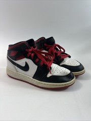 Nike Jordan 1 Retro Mid DQ8423-106 Red Black Size 4Y