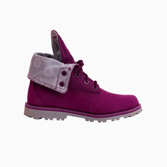 Timberland Kids Authentics Fabric Fold Down Boots PS Size 1 Suede Winter Shoes