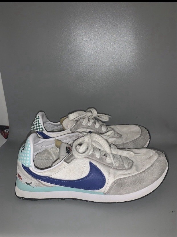 Nike Daybreak White Blue Gray Green Unisex Kids Sneakers US 3.5Y EU 35.5