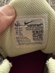 Nike Air Max 270 React Shoes Youth Size 4.5Y Gray Purple Sneakers BQ0103-007
