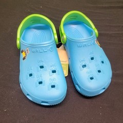 Kids Crocs WALL-E Themed Light Blue Croc Shoes Size J 1/3