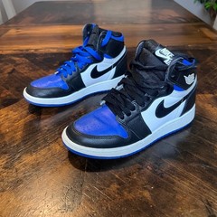 Nike Air Jordan 1 High OG Royal Blue Black White Youth Kids Shoes Boys Size 3.5Y