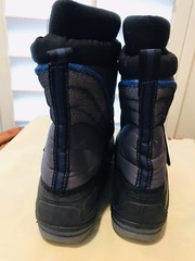 Buster Brown Chill Chasers Size 2 Medium Gray Blue Snowboots Kids Youth