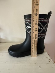 Pendleton Child’s Boots Size 11-12 Lost Trail Mid Boot Black w/Bears New In Box