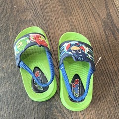 PJ Masks Slingback Sandal Green/Blue/Red Catboy/Owlette/Gekko Unisex Kids US 7/8