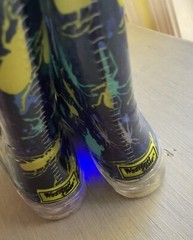 Western Chief Youth Bug Splatter Light Up Rain Boot Super Cute Fun Outdoor Sz 11