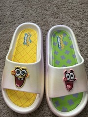 Ground Up SpongeBob SquarePants Kids Slide Sandals SpongeBob & Patrick White 4