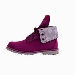 Timberland Kids Authentics Fabric Fold Down Boots PS Size 1 Suede Winter Shoes