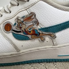Nike Air Force 1 Space Jam Low Top Bugs & Lola Bunny 7Y DM3353-100
