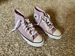 Converse Chuck Taylor All Star Disco Lilac High Top Sneakers A14333C Y Size 3.5
