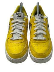 New Nike Air Force 1 LV8 GS Tour Yellow Sail Black Sz 4Y / 5.5 Women DQ0359-700