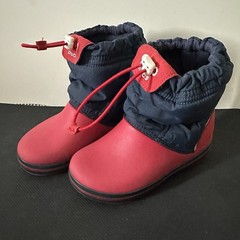 Crocs Winter Boots, Rain boots 12C Lined Waterproof Unisex Boys Girls Blue Red