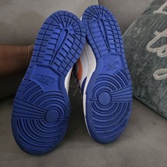 Nike Dunk Low ‚University Blue‘ sneakers with white, blue, orange #basketball