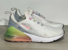 Nike Air Max 270 SE GS White Arctic Punch Multi-Color Size 5.5Y
