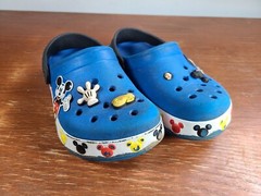 Crocs Disney Mickey Mouse Comfort Blue Clog Slip-On Shoes Toddler Size J 2
