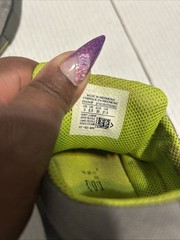 Converse All-Star Youth Size 3 Gray, And Neon Green Low Top