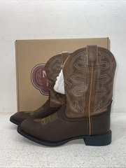 New Youth Brown Nocona Cowboy Boots. N K 5053 4.5 4 1/2 D. 22-68