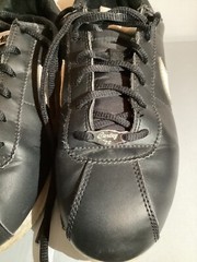 Nike Cortez 72 Black White Leather Youth Size 7 Women’s Size 8-8.5