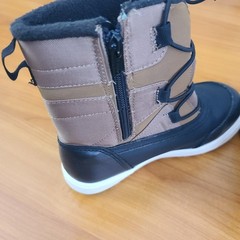 Cat & Jack Boots Youth Winter Snow Leather Round Toe Lace Up Outdoor Sz 2