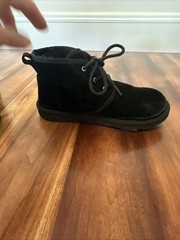 UGG Neumel II Boot Suede 1017320K Black Unisex /Boys Sz 5 EU 37