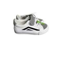 Kids Size 7 Member’s Mark White Gray Play Shoes Hook Loop Closure