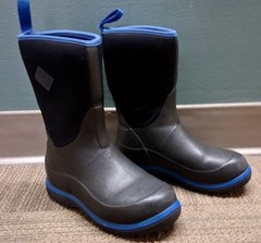 Muck Boot Co Kids Element Insulated Boots Size 2 Waterproof Unisex Black/Blue