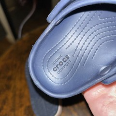 Crocs Crocband Navy Blue Kids Size US C8 Clogs Youth Classic Water Shoes EUC
