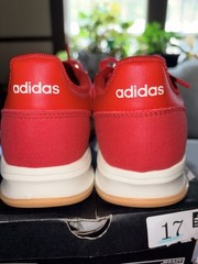 adidas Run 70s 2.0 J Red/White Low Top Lace Up Sneakers 5.5 JR8429
