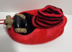 Vintage 1994 Biker Mouse From Mars Children’s Slippers Medium 7-8 Red Black Rare