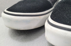 VANS Ward BLACK Canvas & Suede LACE-UP Skater Shoes SNEAKERS Unisex YOUTH 7