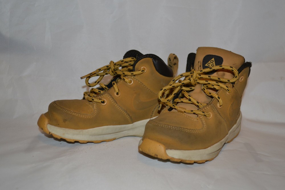 Kids/Toddler Nike ACG Leather Haystack Wheat Tan Boots Size 9