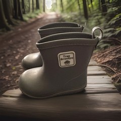 Tree Grandpa Toddler Rain Boots Waterproof Grey Size 13