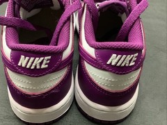 Nike Dunk Low Purple and White Sneakers Youth Size 2Y