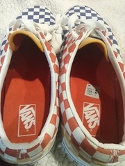 Vans- Checkered Blue Red Yellow., Junior Size 7