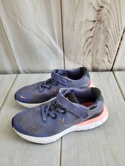 Nike RENEW RUN (PSV) YOUTH 2.5Y RUNNING SNEAKER SHOES GRAY