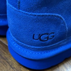 UGG Neumel Chukka Boots Youth Size 3 Blue Suede Wool Lined Treadlite 1017320K