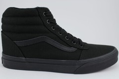 VANS WARD HI BLACK/BLACK CANVAS SK8-HI SKATE HIGH BOYS GIRLS KIDS US YOUTH SIZES