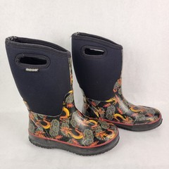 Bogs Kids Classic High Dragon Rain Boots Waterproof Neoprene Outdoor