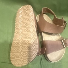 Place Kids Brown Leather Strappy Buckle Adjustable Sandals Size 10 EU 28