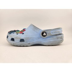 Crocs Classic Clog Kids Size J3 Light Blue Lilo & Stitch Jibbitz 206991