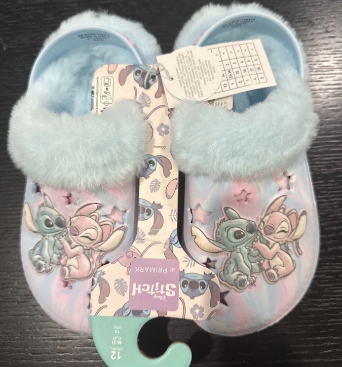 Lilo & Stitch X Primark Crocs With Fur, Kids Size 13