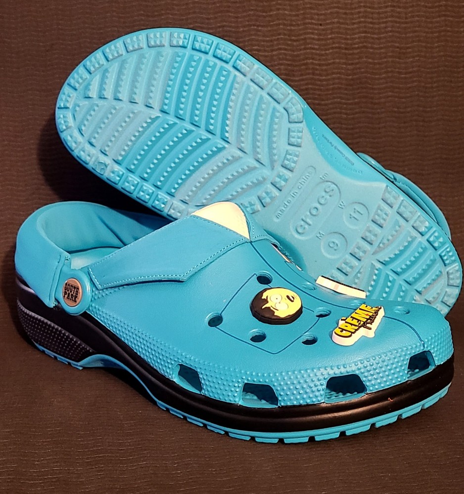 Crocs South Park Randy CLS Clog Blue Black Adjustable Strap Kids US 9 211502-90H