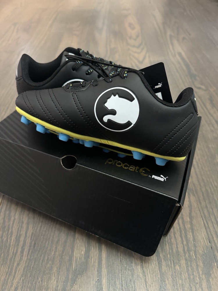 Puma Procat Speed Force Firm Ground “Kids Soccer Cleats” black Size: 12