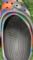 Crocs Kid’s Classic Solarized Rainbow Clogs US Junior – J 6 Used