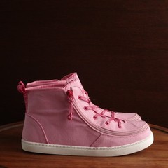 Billy Footwear Sneakers Youths SZ 7 Pink Billy Classic Lace High Top Zip Shoes
