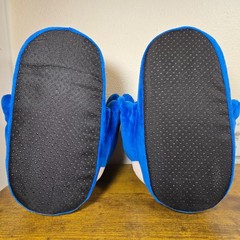Bioworld Sonic the Hedgehog Plush Slippers Youth XL 4/5 Blue Pre-Owned Used Once
