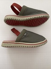 L.L. Bean Mule Sandals Clogs Green Red Slip On Shoes Kids Size 1-2 New In Box