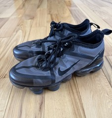 Nike Air Vapormax 2019 Ghost Black Sneakers AJ2616-001 GS Size 6Y US