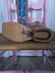 Twisted X Youth Boots Square Toe Cowboy Boots W/ Fancy Stitching Blue & Orange