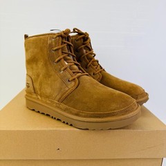 UGG K Neumel High Chestnut Chukka Lace Up Boot Sheepskin Youth Girl’s Size 6